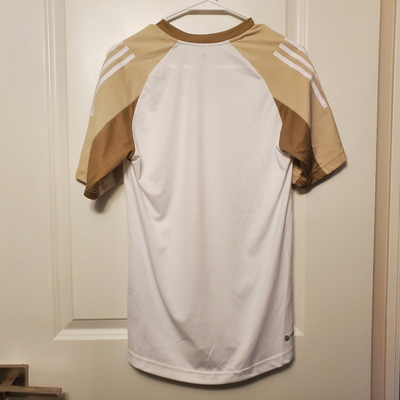 Adidas Originals White & Beige Training T-Shirt - Picture 4 of 7